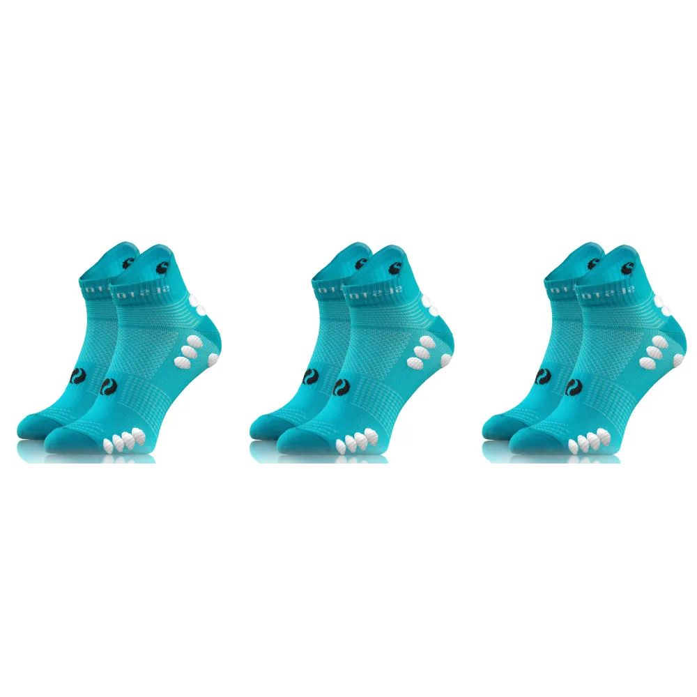 Sesto Senso 3-pak skarpety Sportowe frotte SKB11 turkus