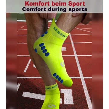Sesto Senso 3-pak skarpety Sportowe frotte SKB11 żółty neonowy