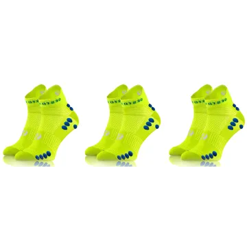 Sesto Senso 3-pak skarpety Sportowe frotte SKB11 żółty neonowy