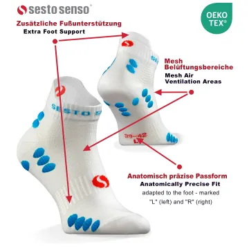 Sesto Senso 3-pak skarpety Sportowe frotte SKB11 białe