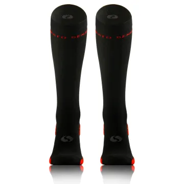 Sesto Senso 3-pak Skarpety do biegania kompresyjne unisex SKB12 czarne