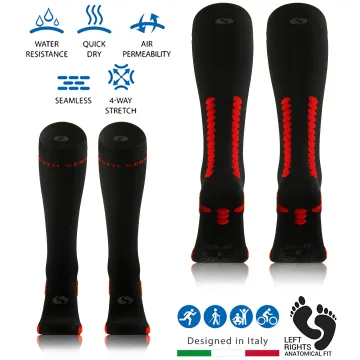 Sesto Senso 3-pak Skarpety do biegania kompresyjne unisex SKB12 czarne