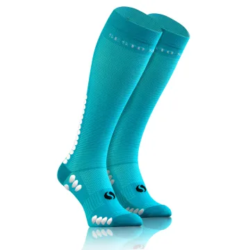 Sesto Senso 3-pak skarpety do biegania kompresyjne unisex SKB12 turkus
