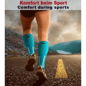 Sesto Senso 3-pak skarpety do biegania kompresyjne unisex SKB12 turkus