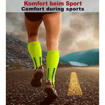 Sesto Senso 3-pak skarpety do biegania kompresyjne unisex SKB12 żółte