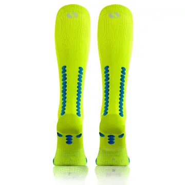 Sesto Senso 3-pak skarpety do biegania kompresyjne unisex SKB12 żółte