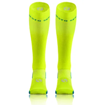 Sesto Senso 3-pak skarpety do biegania kompresyjne unisex SKB12 żółte