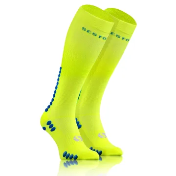 Sesto Senso 3-pak skarpety do biegania kompresyjne unisex SKB12 żółte