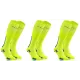 Sesto Senso 3-pak skarpety do biegania kompresyjne unisex SKB12 żółte