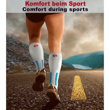 Sesto Senso 2-pak skarpety do biegania kompresyjne unisex SKB12 białe
