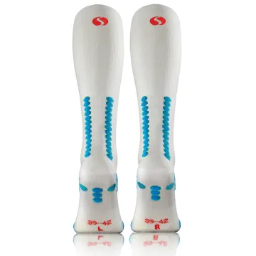 Sesto Senso 2-pak skarpety do biegania kompresyjne unisex SKB12 białe