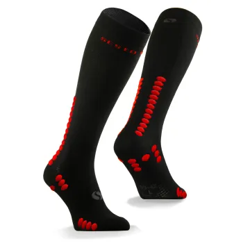 Sesto Senso 2-pak Skarpety do biegania kompresyjne unisex SKB12 czarne