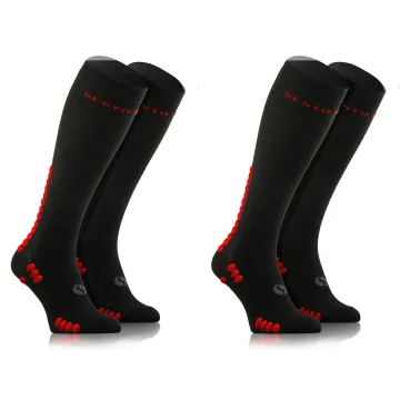 Sesto Senso 2-pak Skarpety do biegania kompresyjne unisex SKB12 czarne