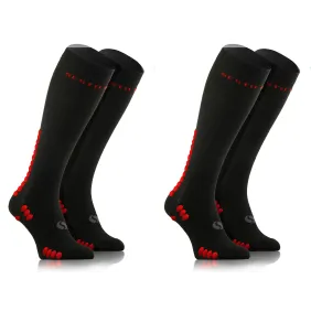 Sesto Senso 2-pak Skarpety do biegania kompresyjne unisex SKB12 czarne