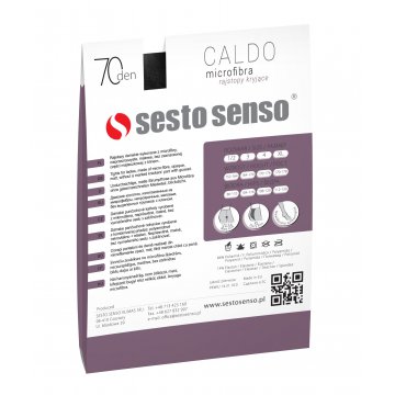 Sesto Senso 3-PAK rajstopy 70 DEN matowe kryjące microfibra CALDO Biały