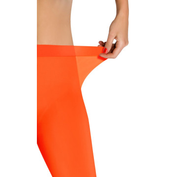 Sesto Senso 2-PAK Rajstopy 40 DEN kolorowe kryjące microfibra HIVER Orange Neon