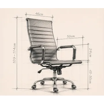 Sesto Senso ZESTAW 2szt - Fotel biurowy ergonomiczny, model DH101 czarny