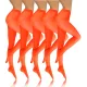 Sesto Senso 5-PAK Rajstopy 40 DEN kolorowe kryjące microfibra HIVER Orange Neon