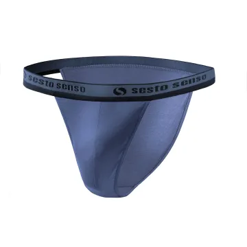 Sesto Senso 4-PAK Slipy męskie SM04 TANGA Jeansowe