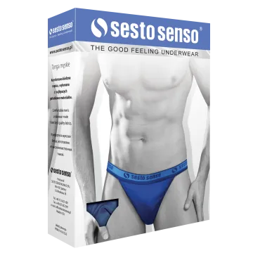 Sesto Senso 4-PAK Slipy męskie SM04 TANGA Czarne