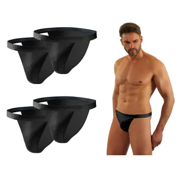Sesto Senso 4-PAK Slipy męskie SM04 TANGA Czarne