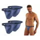Sesto Senso 4-PAK Slipy męskie SM04 TANGA Jeansowe