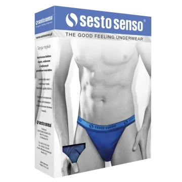 Sesto Senso 2-PAK Slipy męskie SM04 TANGA Czarne