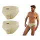 Sesto Senso 2-PAK Slipy męskie SM03 sportowy styl micromodal majtki płaskie szwy Beżowe