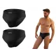 Sesto Senso 2-PAK Slipy męskie SM03 sportowy styl micromodal majtki płaskie szwy Czarne