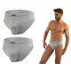 Sesto Senso 2-PAK Slipy męskie SM03 sportowy styl micromodal majtki płaskie szwy Popiel