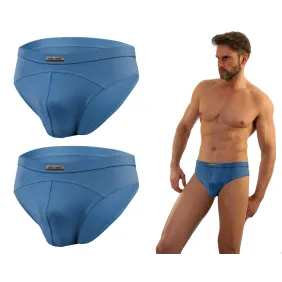 Sesto Senso 2-PAK Slipy męskie SM03 sportowy styl micromodal majtki płaskie szwy Jeansowe