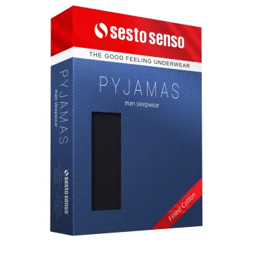 Sesto Senso Piżama męska bawełniana Krótka 2723/02 latte