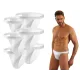 Sesto Senso 6-PAK Slipy męskie SM04 TANGA Białe