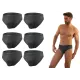Sesto Senso 6-PAK Slipy męskie SM03 sportowy styl micromodal majtki płaskie szwy Grafit
