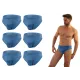 Sesto Senso 6-PAK Slipy męskie SM03 sportowy styl micromodal majtki płaskie szwy Jeansowe