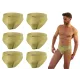 Sesto Senso 6-PAK Slipy męskie SM03 sportowy styl micromodal majtki płaskie szwy Oliwkowe