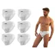 Sesto Senso 6-PAK Slipy męskie SM03 sportowy styl micromodal majtki płaskie szwy Białe