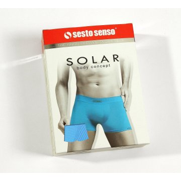 Dopasowane, bezszwowe bokserki męskie SOLAR Sesto Senso