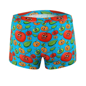 Sesto Senso 6-PAK bokserki męskie Funny BM10 wzór Fruits bawełniane