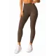 Sesto Senso Legginsy fitness push up modelujące płaski szew LF01 Brązowe
