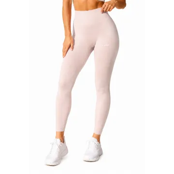 Sesto Senso Legginsy fitness push up modelujące płaski szew LF01 Pudrowy róż