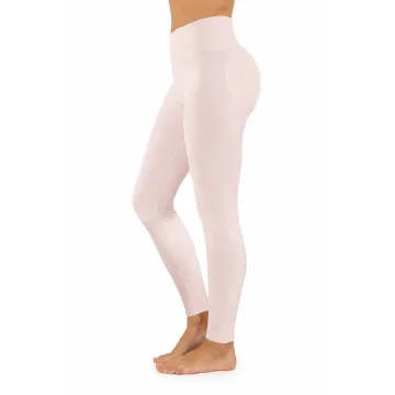 Sesto Senso Legginsy fitness push up modelujące płaski szew LF01 Pudrowy róż