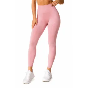 Sesto Senso Legginsy fitness push up modelujące płaski szew LF01 Różowe