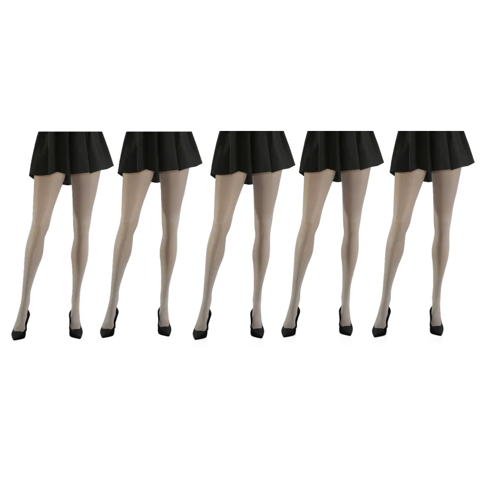 Sesto Senso 5-PAK Rajstopy 50 DEN Antycellulitowe 3D Microfibra FLORENCE Szary