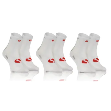 Sesto Senso 3-PAK Skarpety Sportowe Uniwersalne SPORT SOCKS SKB01 Białe