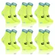 Sesto Senso 6-PAK Skarpety Sportowe Uniwersalne SPORT SOCKS SKB01 Neonowy żółty