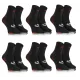 Sesto Senso 6-PAK Skarpety Sportowe Uniwersalne SPORT SOCKS SKB01 Czarne