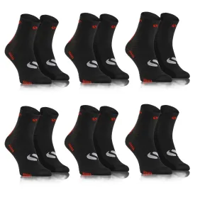 Sesto Senso 6-PAK Skarpety Sportowe Uniwersalne SPORT SOCKS SKB01 Czarne
