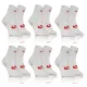 Sesto Senso 6-PAK Skarpety Sportowe Uniwersalne SPORT SOCKS SKB01 Białe