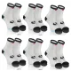 Sesto Senso 6-PAK Skarpety Sportowe Uniwersalne SPORT SOCKS SKB01 Białe - Czarne